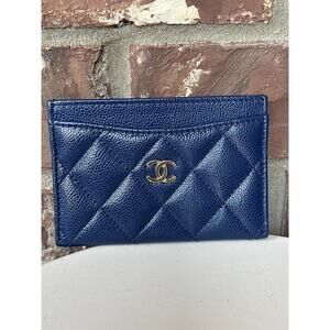 Chanel Classic Card Holder Quilted Caviar 54489